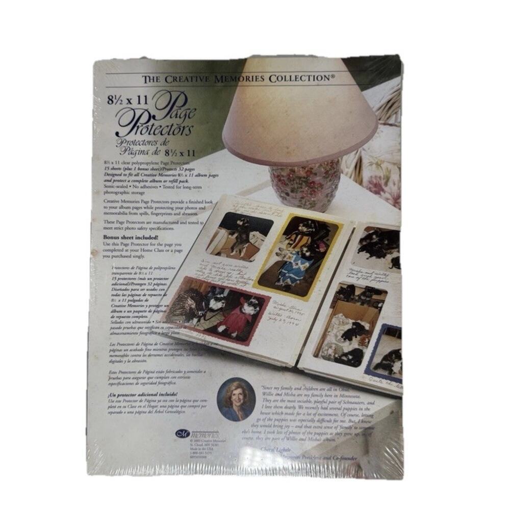 Creative Memories Page Protectors 8.5x11 Sealed Pack 16 Sheets Vintage 2000